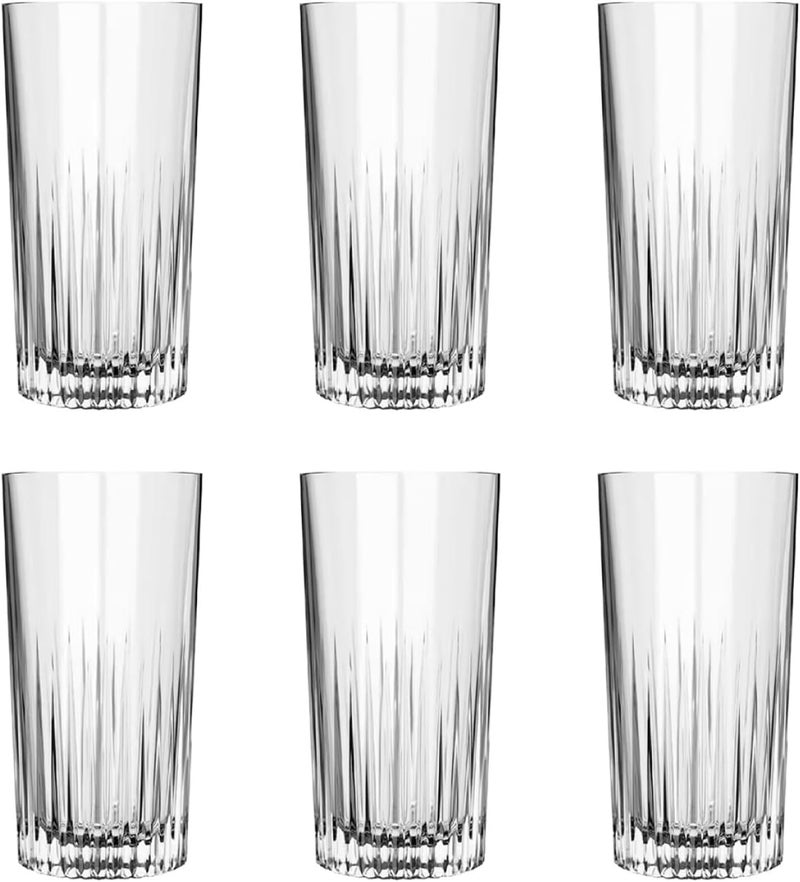Lucaris Pavilion Gleam Highball Glass Set - 350ml, Premium Crystal Glassware (Set of 6) - Image 5
